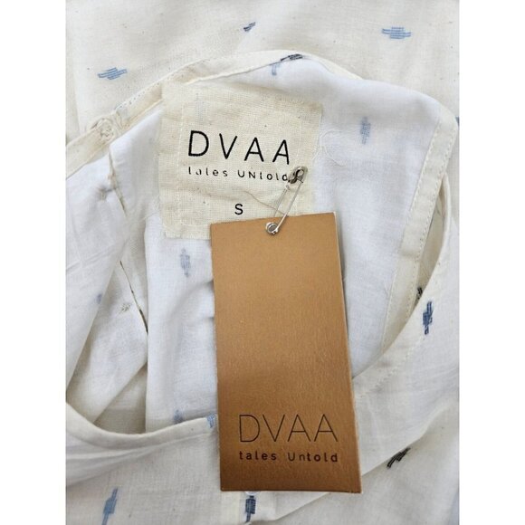 DVAA Tales Untold Florelsket Dress Womens S Blue Ikat Sleeveless - Picture 6 of 7